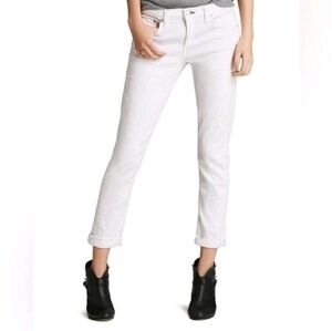 ❤️ RAG & BONE DRE LOW RISE SLIM BOYFRIEND JEANS, AGED BRIGHT WHITE, 0 (25)